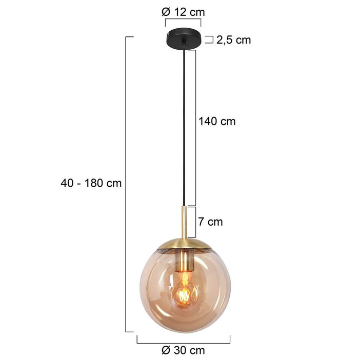Steinhauer Hanglamp Bollique Messing Ø 30cm 3498ME