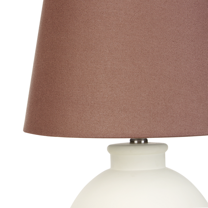 Beliani - ARCOS - Tafellamp - Gebroken wit - Keramiek