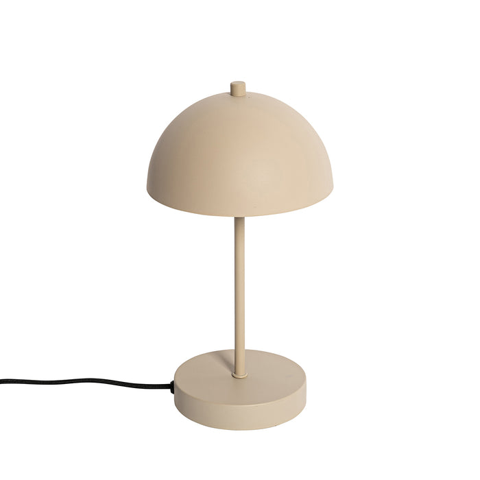 QAZQA Retro tafellamp mushroom beige - Magnax Mini