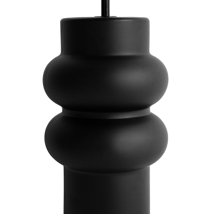 QAZQA Design tafellamp zwart keramiek 17 cm zonder kap - Alisia