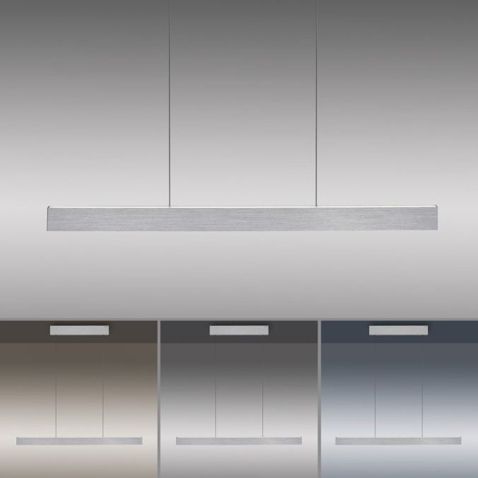 Neuhaus PURE® Hanglamp PURE E-MOTION Aluminium e-LIFT 120cm incl.