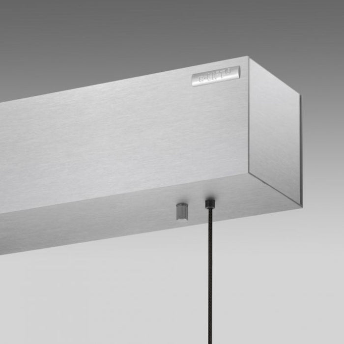 Neuhaus PURE® Hanglamp PURE E-MOTION Aluminium e-LIFT 120cm incl.
