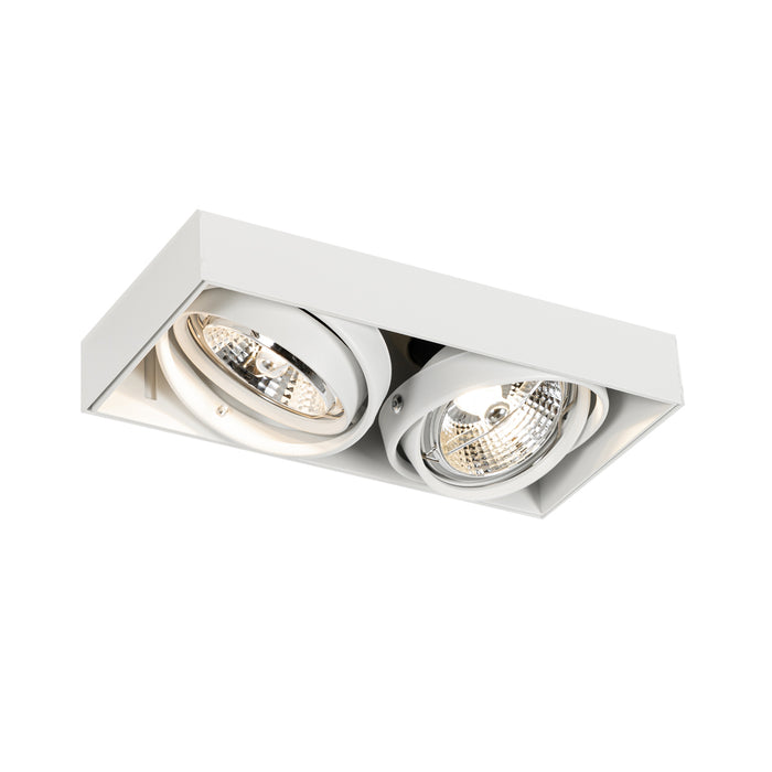 QAZQA Inbouwspot wit GU10 AR70 trimless 2-lichts - Oneon