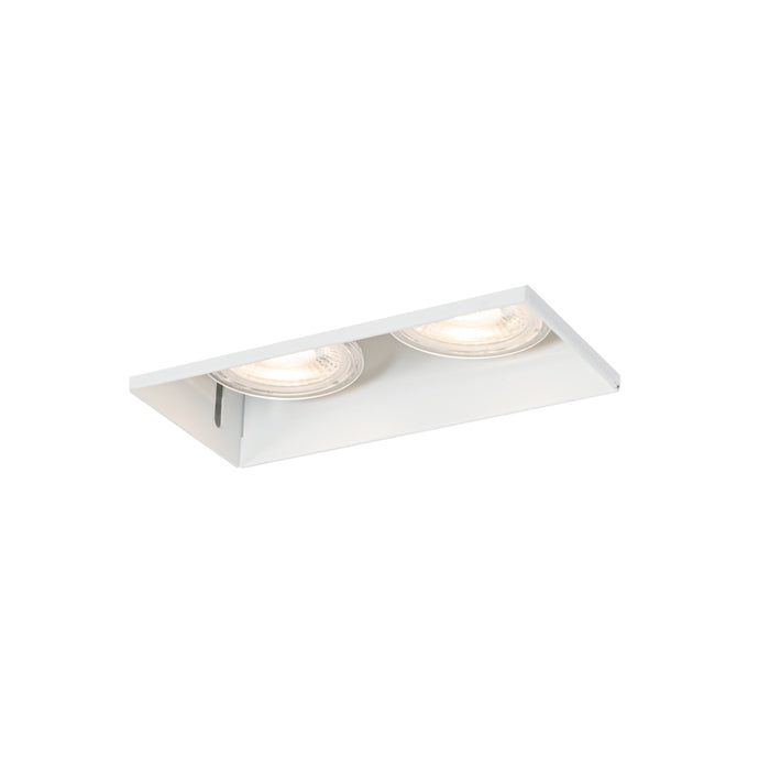 QAZQA Moderne inbouwspot wit GU10 trimless 2-lichts - Oneon