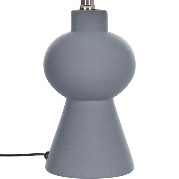 Beliani - FABILOS - Tafellamp - Grijs - Keramiek