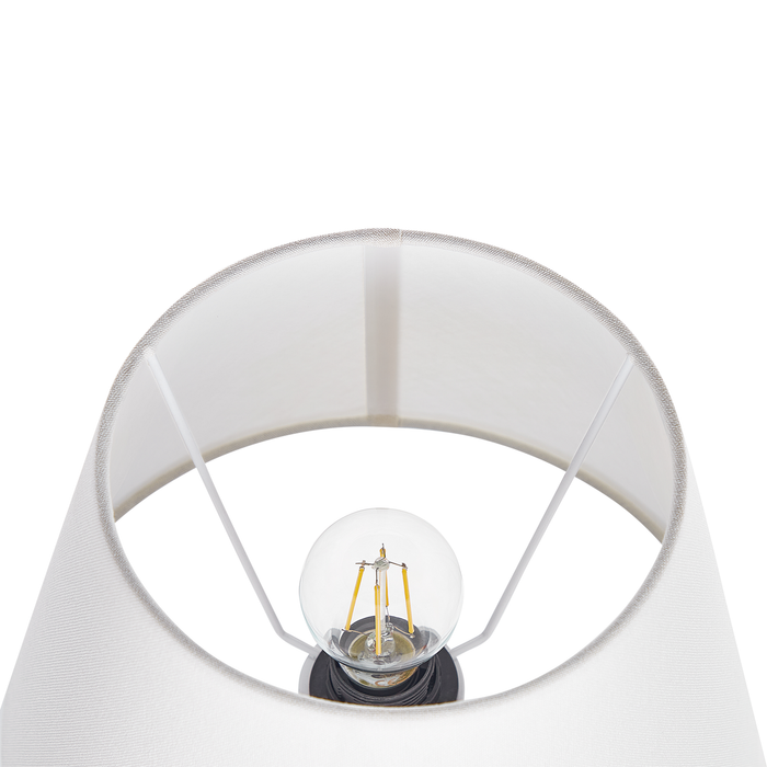 Beliani - FABILOS - Tafellamp - Grijs - Keramiek