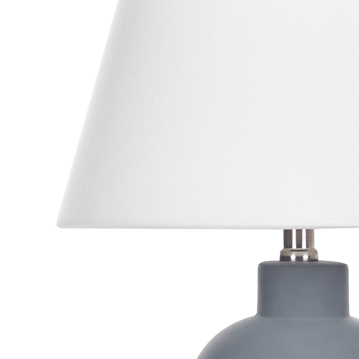 Beliani - FABILOS - Tafellamp - Grijs - Keramiek