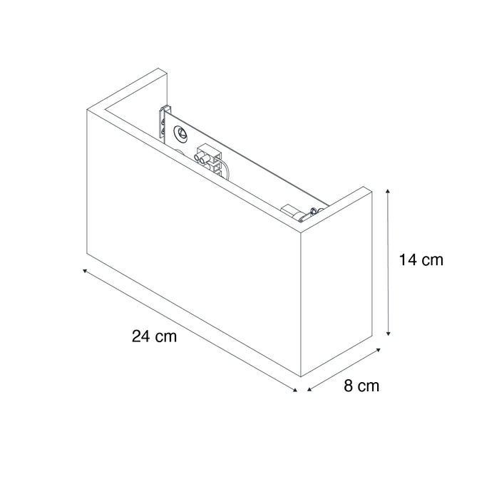 QAZQA Landelijke wandlamp eiken hout 2-lichts - Otan