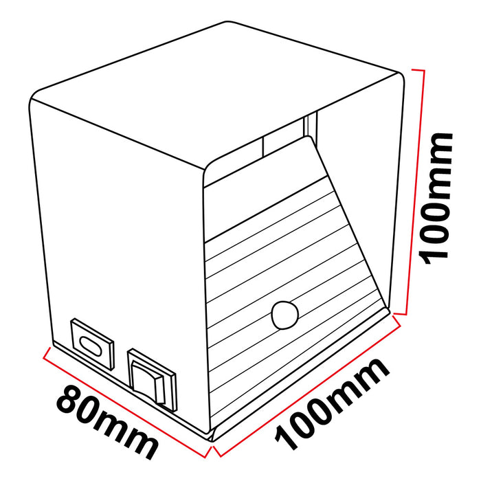 LT-Luce Oplaadbare Wandlamp Zwart Accu Led 7 Watt USB Magneet 2700K