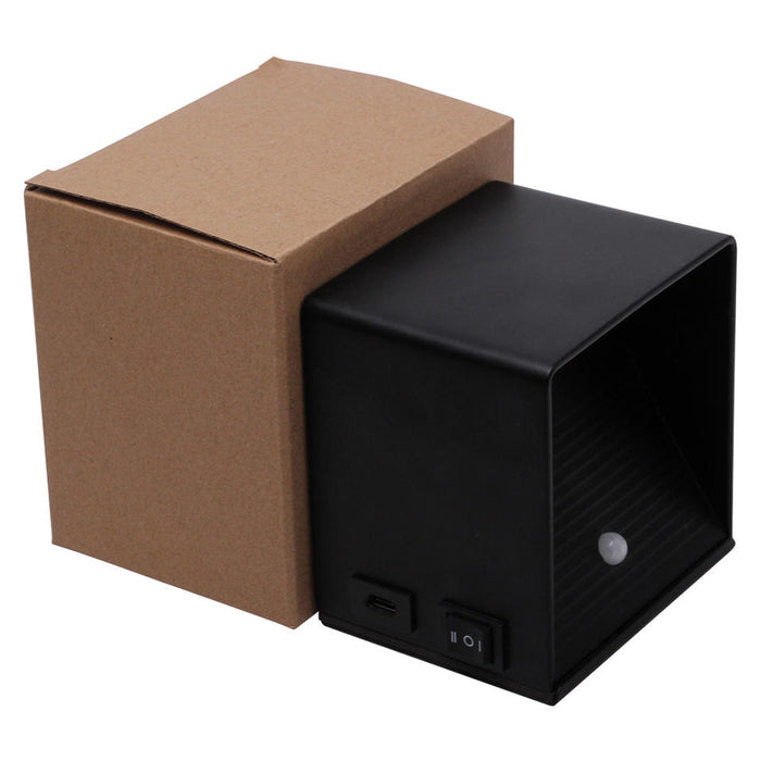 LT-Luce Oplaadbare Wandlamp Zwart Accu Led 7 Watt USB Magneet 2700K