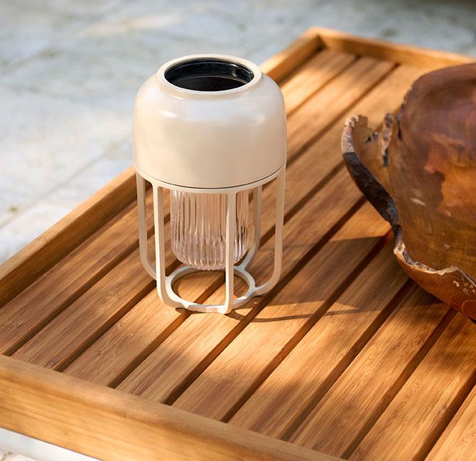 Houe Light No1 tafellamp LED oplaadbaar terracotta