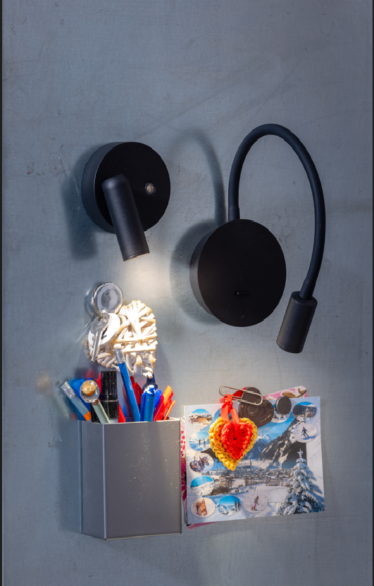 ETH Wispo Wandlamp | Spot dimbaar Draadloos Zwart