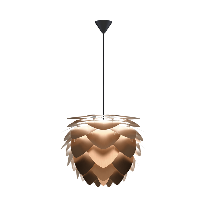 Umage Aluvia Medium hanglamp brushed bronze - met koordset zwart - Ø