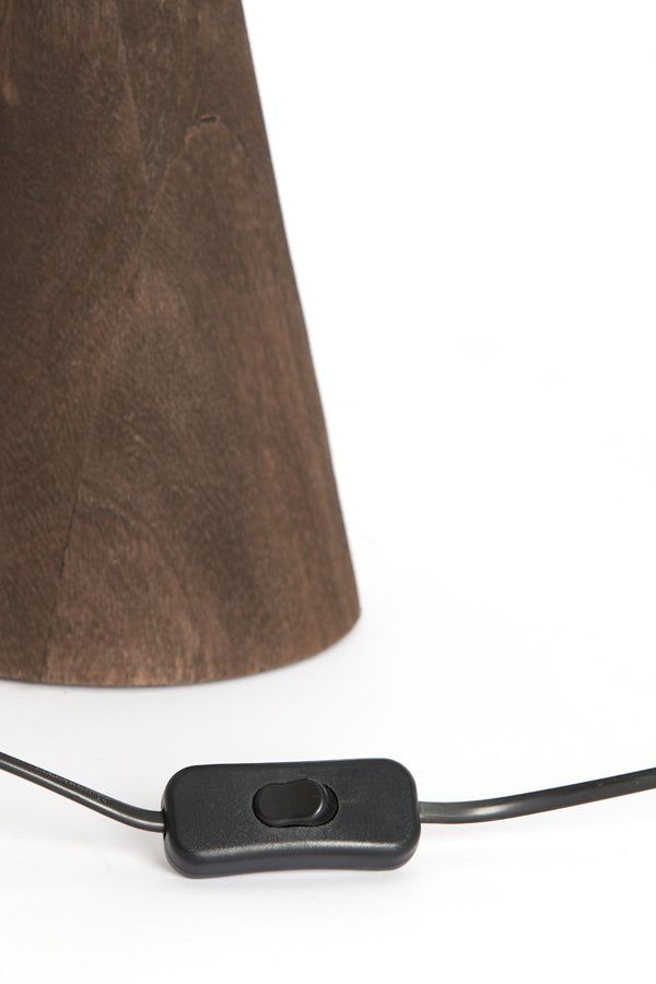 Light&living Lampvoet 17x20x57 cm SABULI hout mat donker bruin