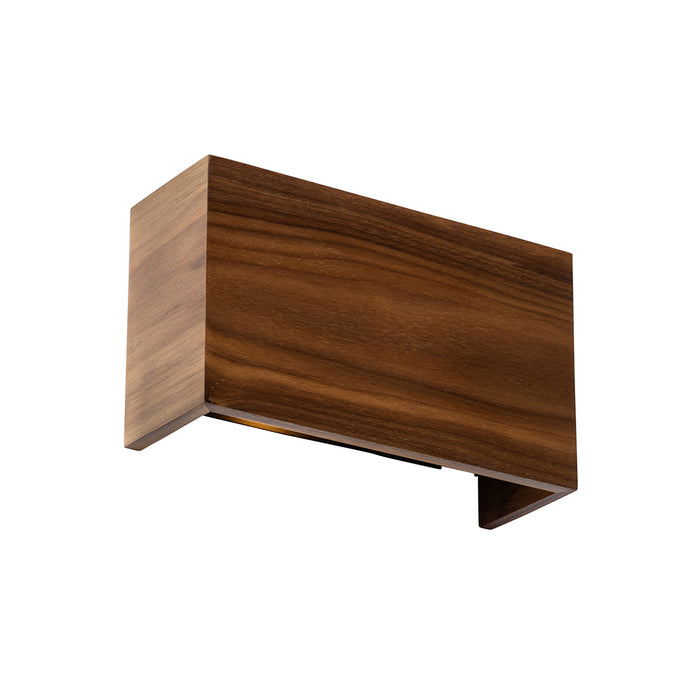 QAZQA Landelijke wandlamp walnoot hout - Otan