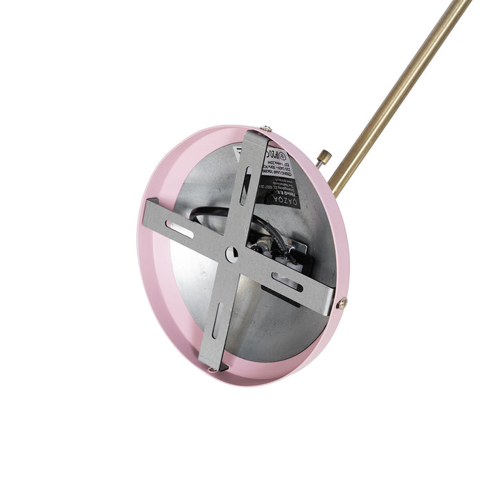 QAZQA Retro plafondlamp roze met brons - Milou