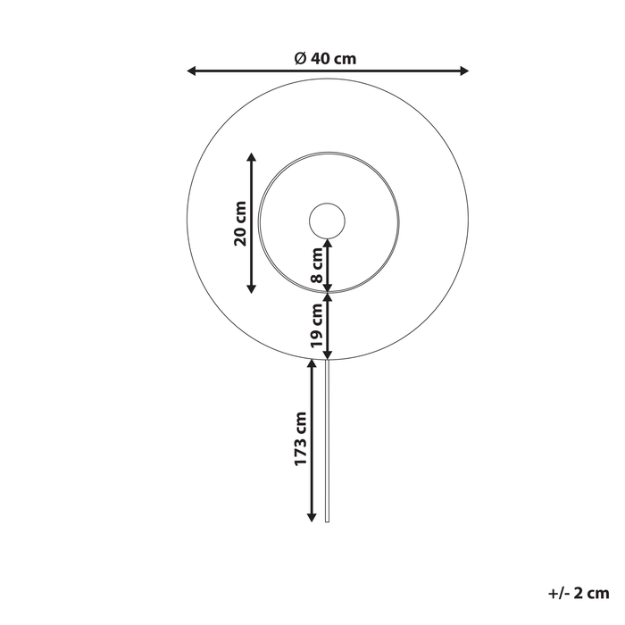 Beliani - YAAPI -Wandlamp - Naturel - Papier