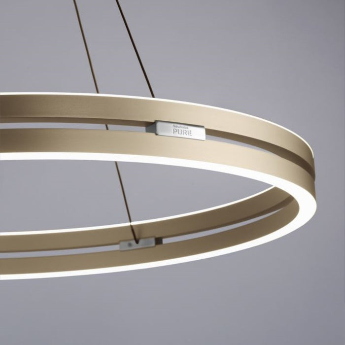 Neuhaus PURE® Neuhaus PURE-MOTO-E-LOOP Hanglamp E-Lift Gold Ø 70cm