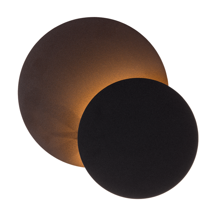 Atmooz Nakai - Ronde Wandlamp - Zwart - LED - 20 x 20 x 9 cm