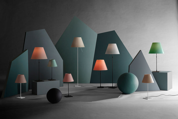 Luceplan Costanzina tafellamp aluminium|Edgy Pink