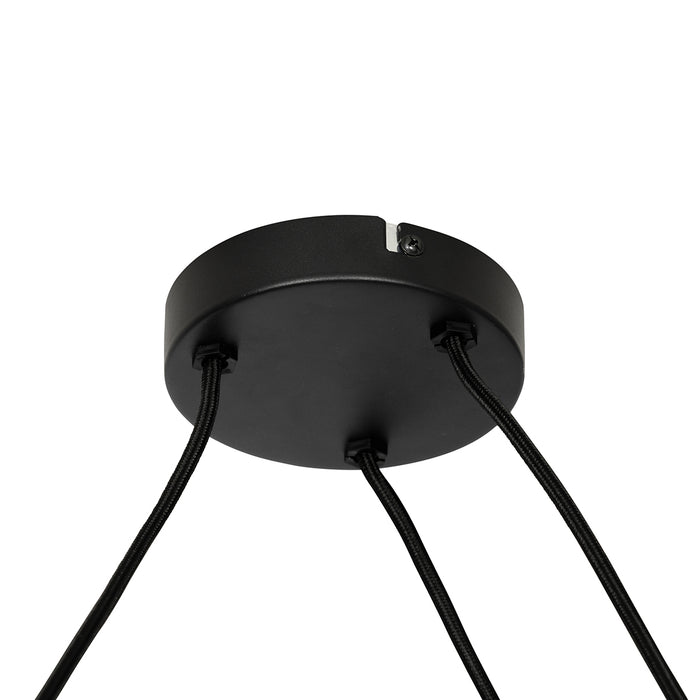 QAZQA Design hanglamp wit 50 cm 3-lichts - Plu