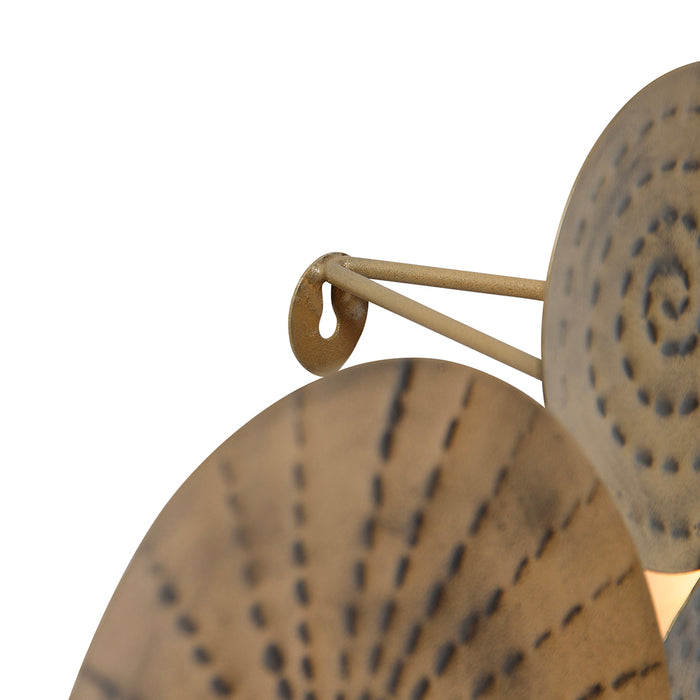 QAZQA Art Deco wandlamp antiek goud 71 cm - Kelly