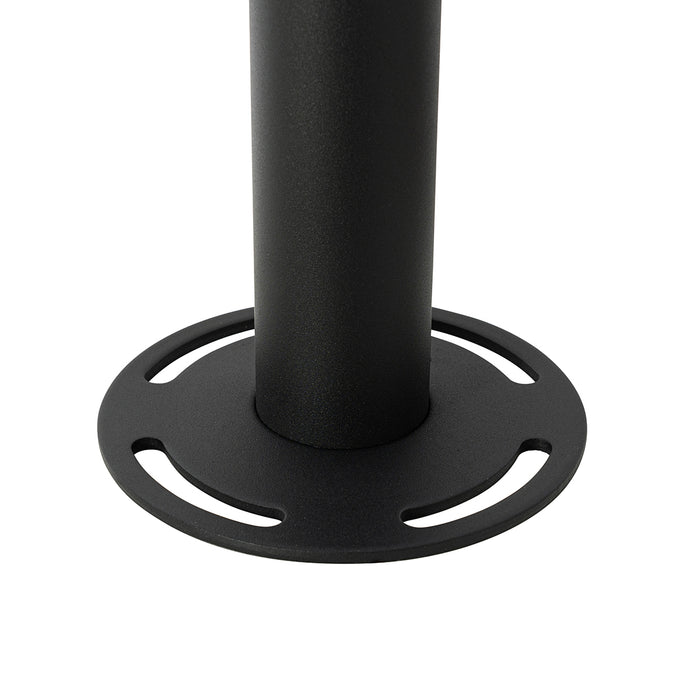 QAZQA Moderne lantaarn zwart met helder glas 200 cm IP44 - Sfera