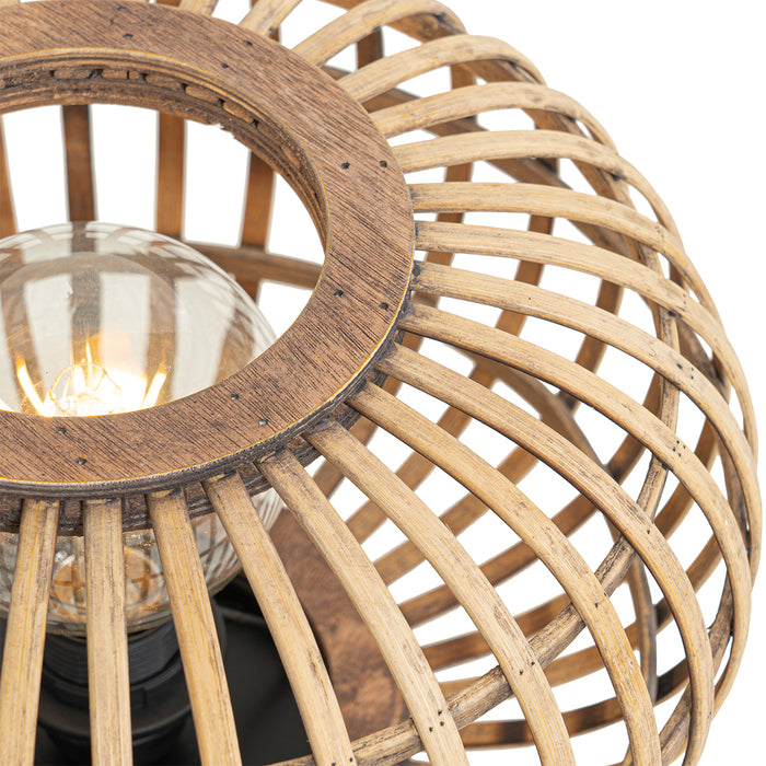 QAZQA Oosterse tafellamp bamboe - Amira