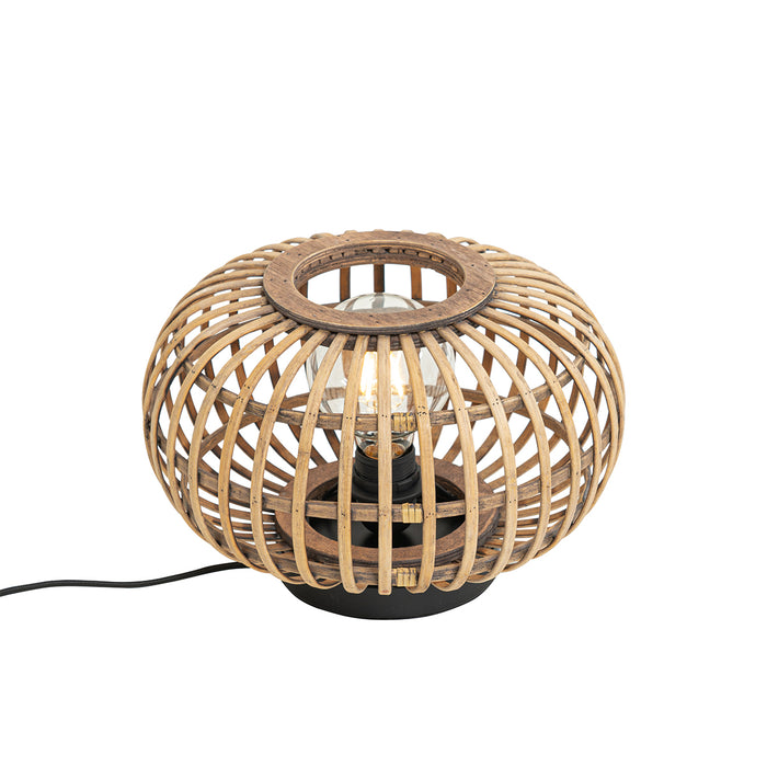 QAZQA Oosterse tafellamp bamboe - Amira
