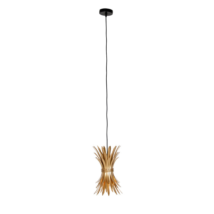 QAZQA Art Deco hanglamp goud met zwart - Wesley