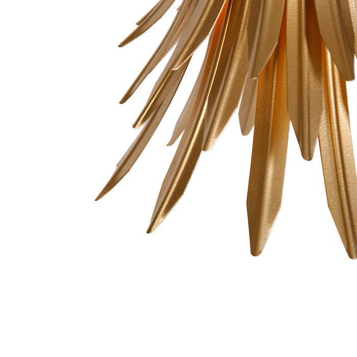 QAZQA Art Deco hanglamp goud met zwart - Wesley