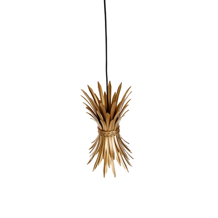 QAZQA Art Deco hanglamp goud met zwart - Wesley