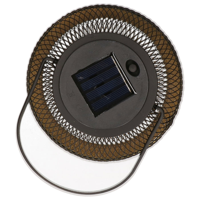 Anna's collection Solar lantaarn - zwart - metaal - 16 x 26 cm