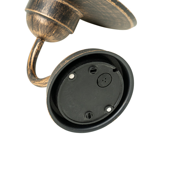 QAZQA Landelijke buiten wandlamp antiek goud IP44 - Kansas