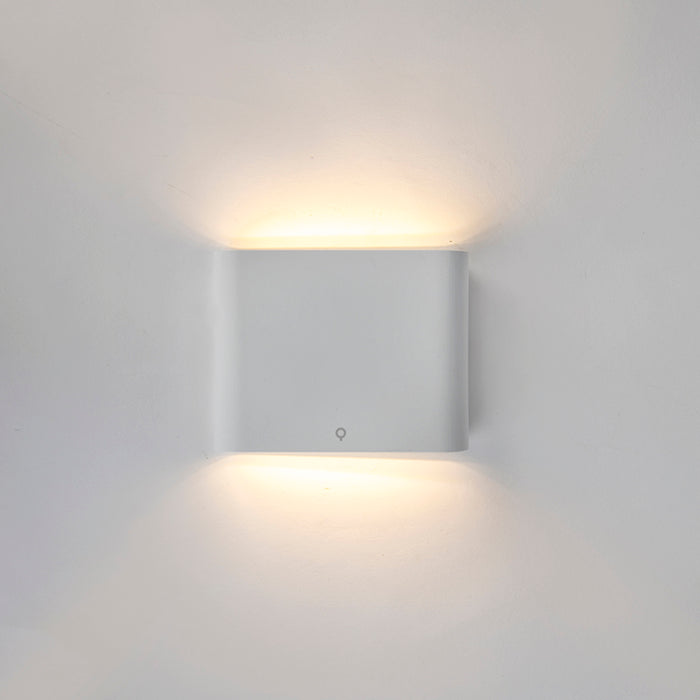 QAZQA Moderne buiten wandlamp wit 11,5 cm incl. LED - Batt