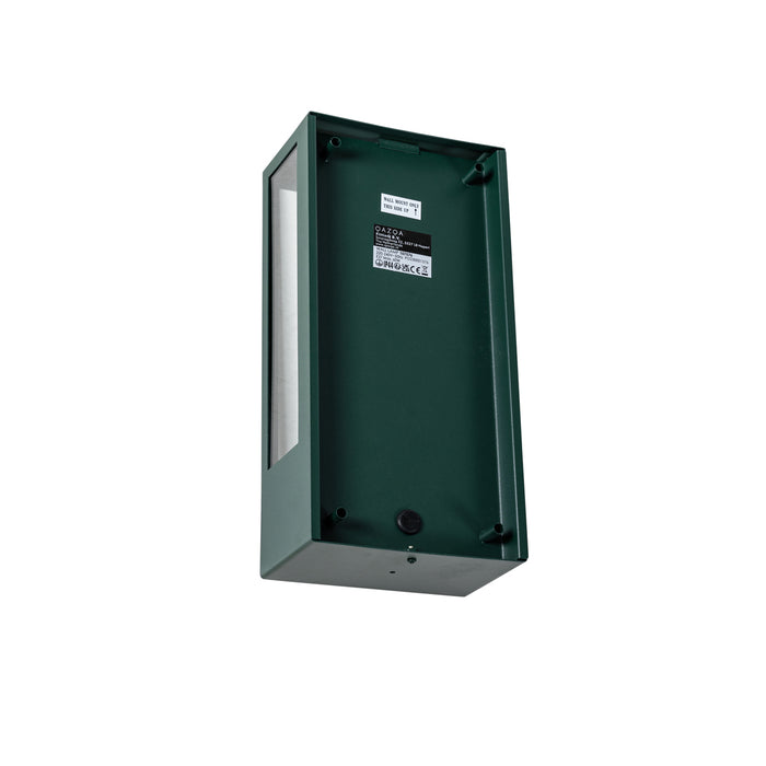 QAZQA Buiten wandlamp donker groen met bewegingsmelder IP44 -