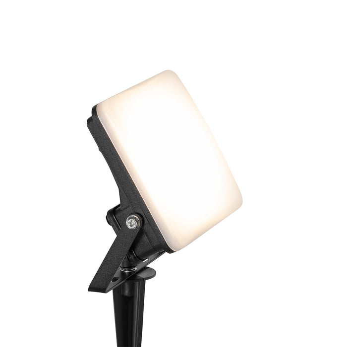 QAZQA Smart straler zwart 12,8 cm incl. LED IP65 met grondpin - Ruud