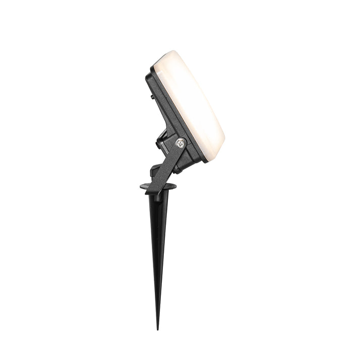 QAZQA Smart straler zwart 12,8 cm incl. LED IP65 met grondpin - Ruud