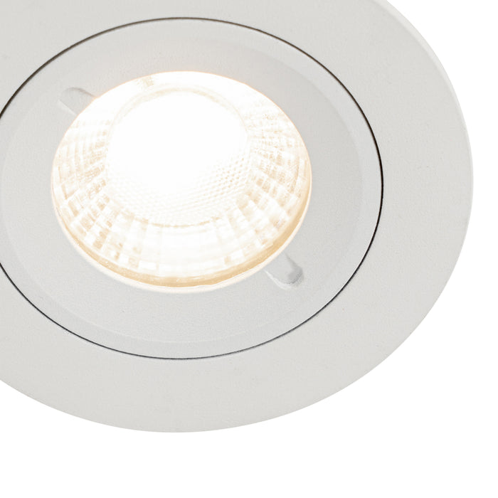 QAZQA Moderne inbouwspot wit rond IP44 - Xena Round