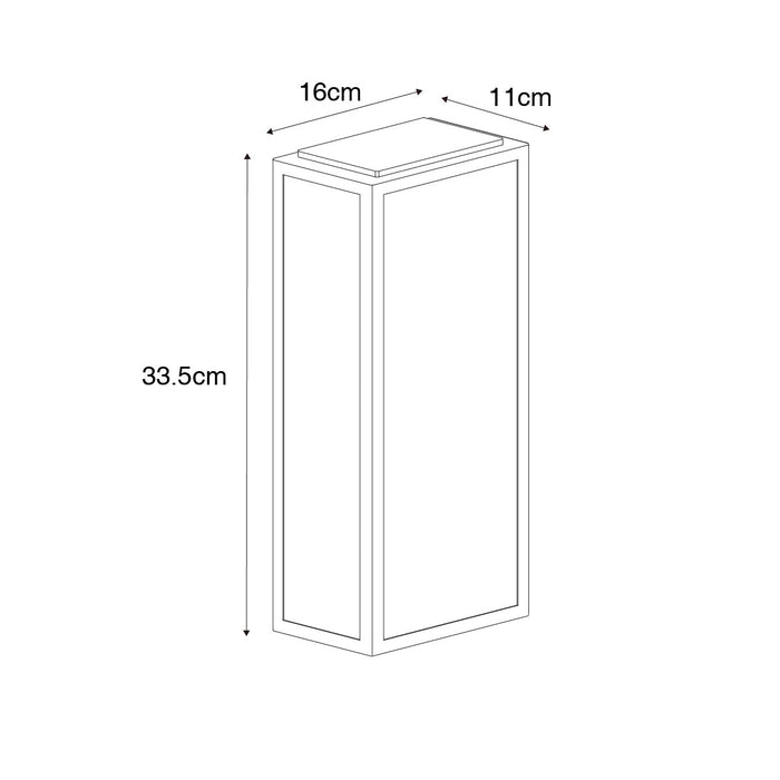 QAZQA Industriële buiten wandlamp zwart met goud IP44 - Rotterdam