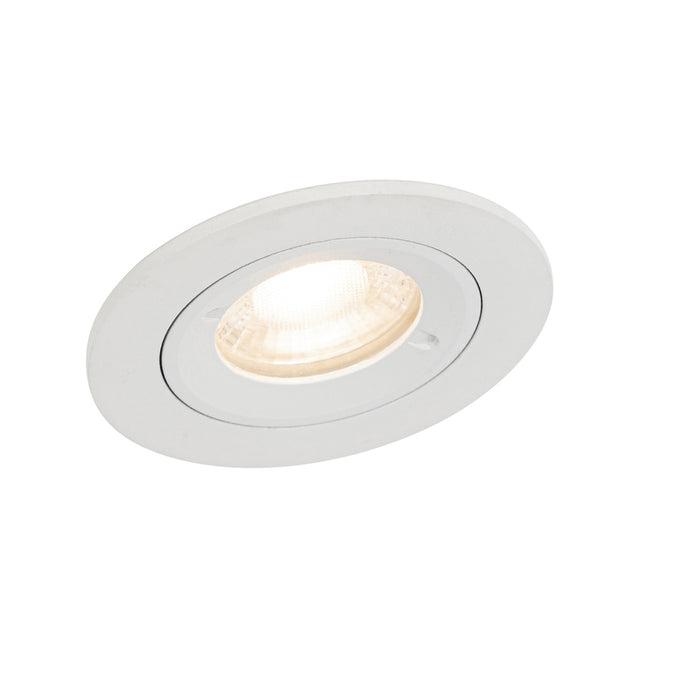QAZQA Moderne inbouwspot wit rond IP44 - Xena Round