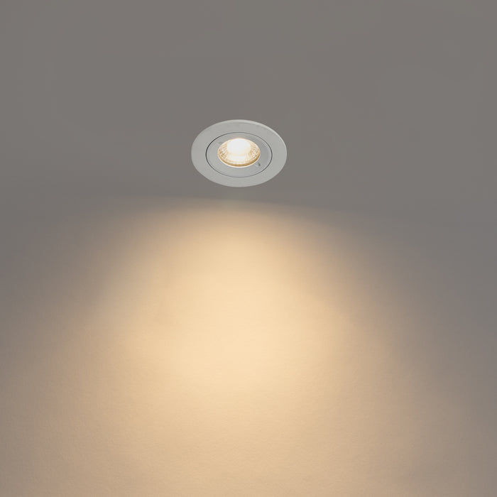 QAZQA Moderne inbouwspot wit rond IP44 - Xena Round