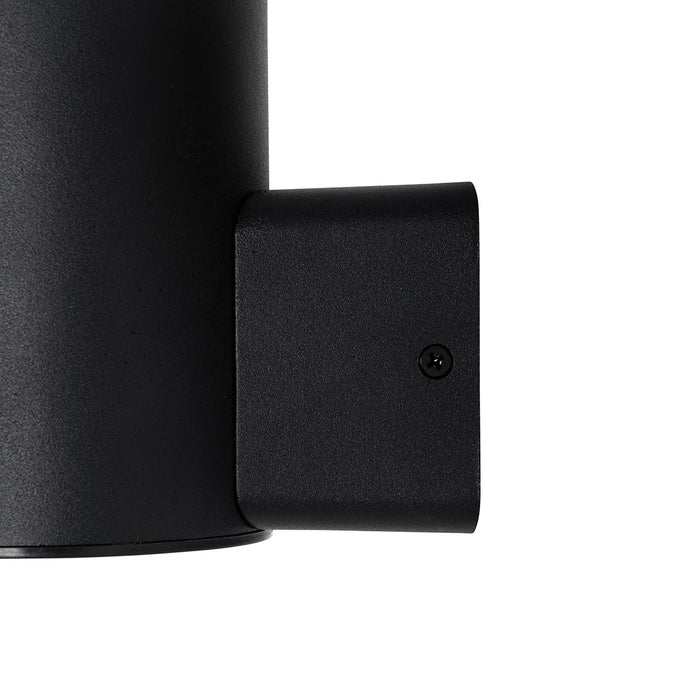 QAZQA Buiten wandlamp zwart met opaal glas met bewegingssensor - Huma