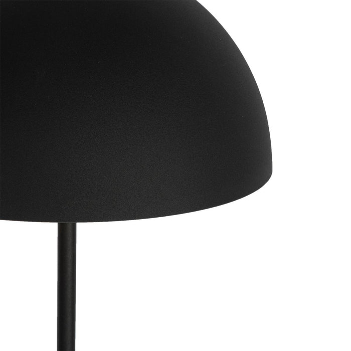 QAZQA Buiten vloerlamp mushroom zwart oplaadbaar 3-staps dimbaar -