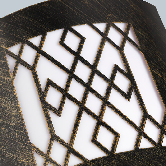 QAZQA Moderne buitenwandlamp roestbruin IP44 - Emmerald Classic