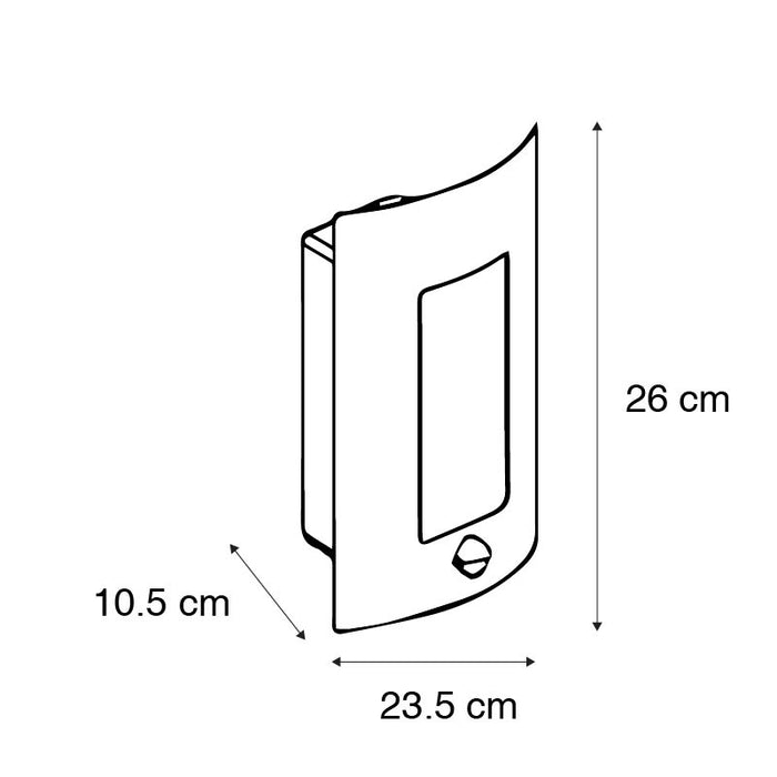 QAZQA Moderne buitenwandlamp roestbruin IP44 - Emmerald Classic
