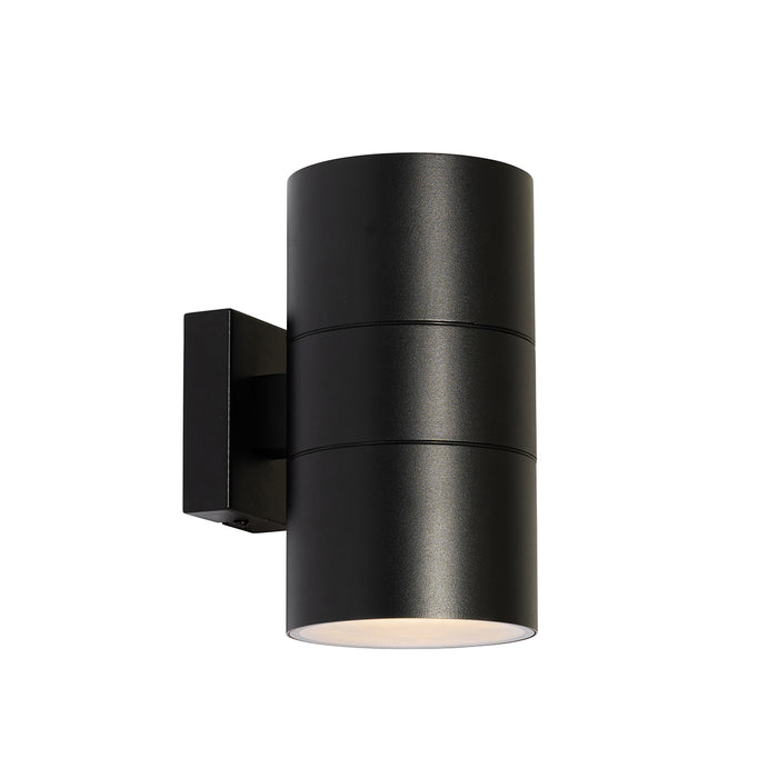 QAZQA Professional Buiten wandlamp zwart 2-lichts AR111 IP44 - Duo