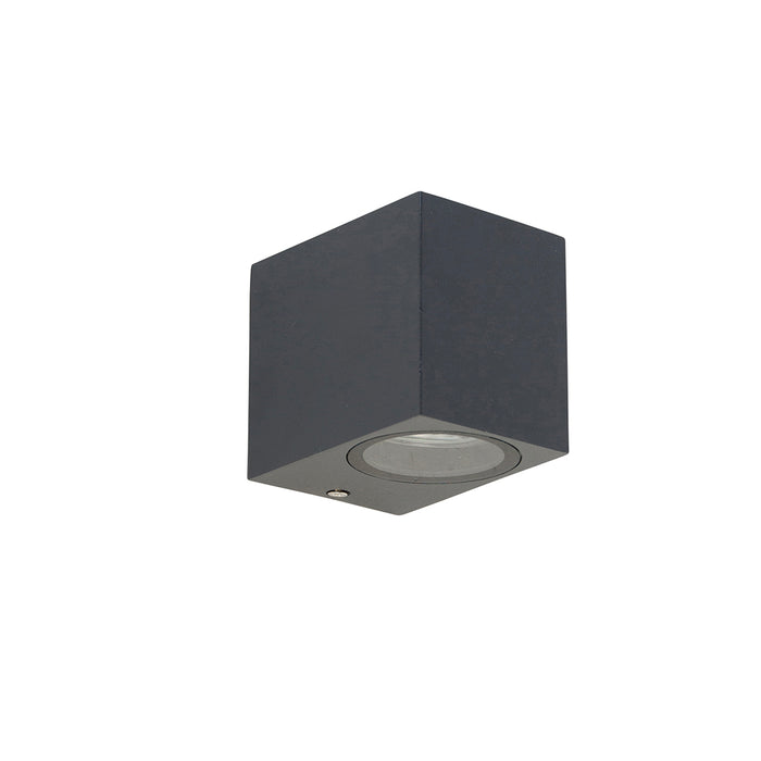 QAZQA Moderne wandlamp donkergrijs IP44 - Baleno