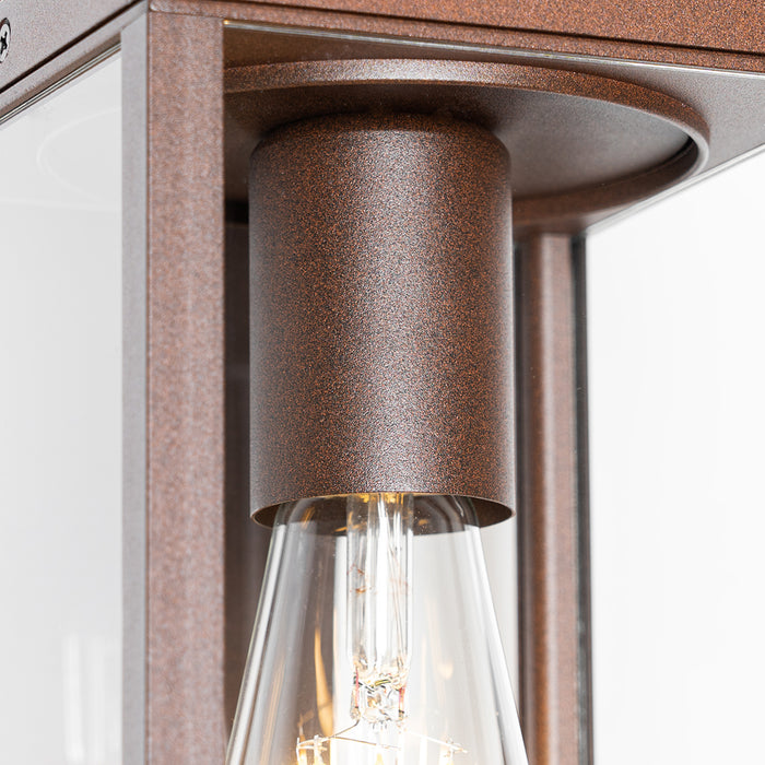 QAZQA Smart buiten wandlantaarn roestbruin IP44 incl. Wifi ST64 -