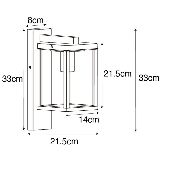QAZQA Smart buiten wandlantaarn roestbruin IP44 incl. Wifi ST64 -